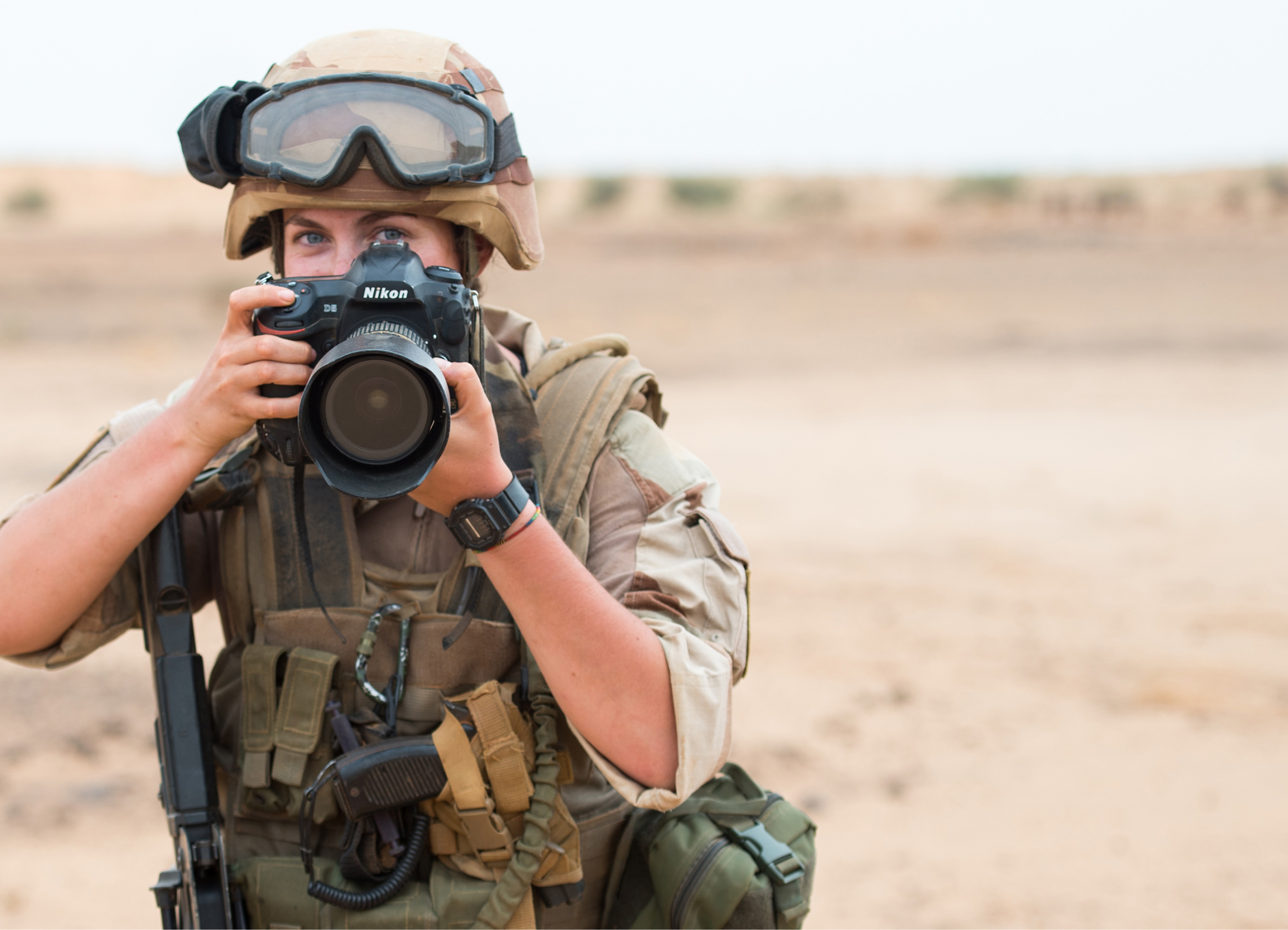 Photographe scène de guerre